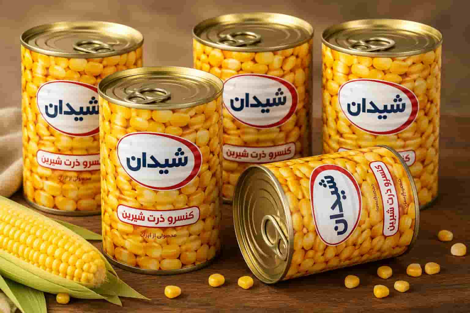 تصویر 1 از کنسرو ذرت شیدان با طعم دوست داشتنی برای کودکان شیطون